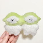 枝豆兄弟 犬 白い犬のぬいぐるみ ぬい活 マスコット 手芸 人形  stuffed animal bichon frise edamame
