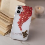 ＊アリスうさぎとミニバラの押し花ケース＊167全機種対応 本物のお花 スマホショルダー 名入れ iPhone17/17Air/17Pro /16e i15 Android Galaxy 