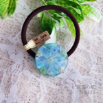 《再販》水色の紫陽花のヘアゴム