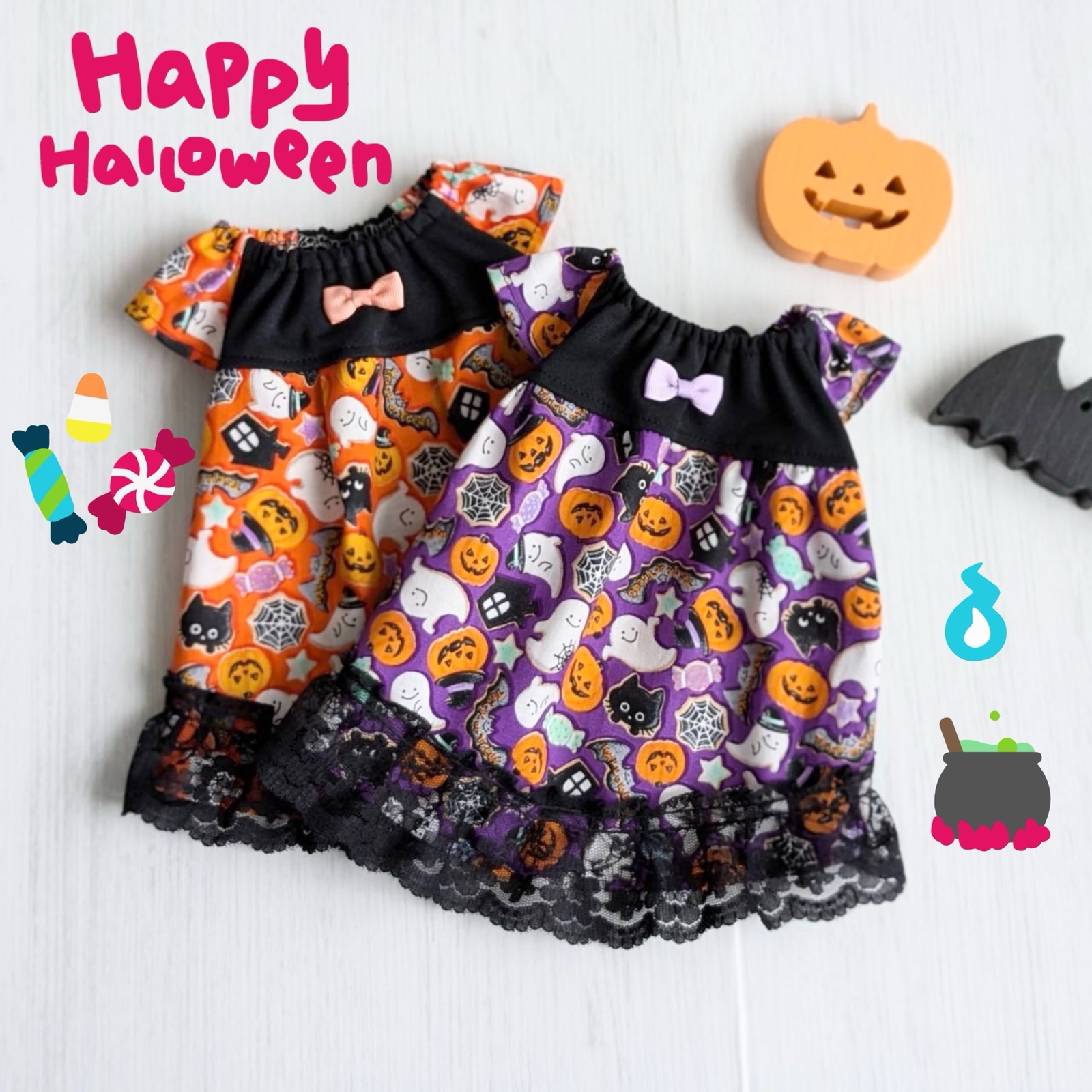 犬服*ハロウィン 魔女のワンピース - teamy | minne byGMOペパボ 国内