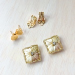 ARMONIA | 刺繍×レジン ピアス・イヤリング【はじめまして価格・送料無料】