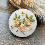 刺繍ブローチorヘアゴム✳︎金木犀