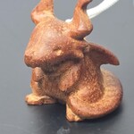 ドラゴンの根付　マホガニー