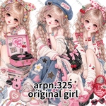 【no.1282～1284】オリジナルガール｜シール