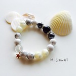 [再販２]Howlite Bracelet☆No.16