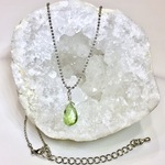 Green kyanite. 〜希少石天然石グリーンカイアナイトのネックレス〜