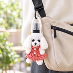 除菌スプレーカバー　30mlスプレーボトル本体付　フック付　虫除けスプレーカバー　アルコールスプレーカバー　除菌グッズ　キーケース　イヤホンケース　プレゼント　贈り物　ギフト　トイプードル　プードル
