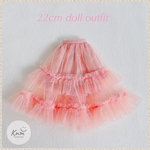 ボリュームフリルのチュールスカート  22cm/27cm ドールアウトフィット ドール服
