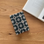 mina perhonen anemone ブックカバー　アネモネ　ミナペルホネン の 刺繍生地　文庫本 A6 ダークグリーン