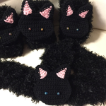  黒猫マフラー②