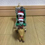 クリスマスどんぐり人形のソリ