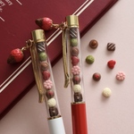 チョコレート　ボールペン　チャーム付　ミニチュア