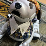 （青）テーラージャケット風スタイとパンツ➕つけ襟