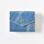 革の手染め財布　「星空　No.156（ミニ財布）」
