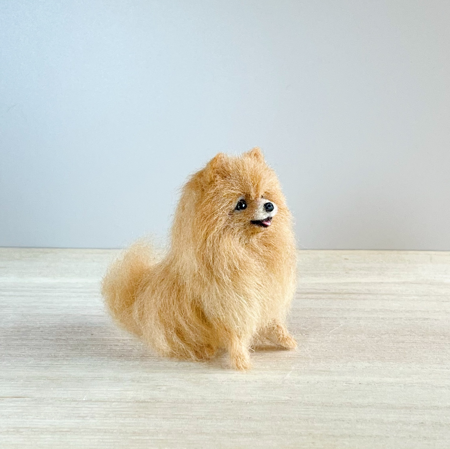 ポメラニアンオレンジちゃん 選べるガラスケース2タイプ 犬フラワー