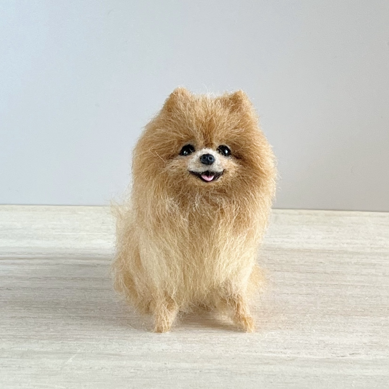 ポメラニアンオレンジちゃん 選べるガラスケース2タイプ 犬フラワー