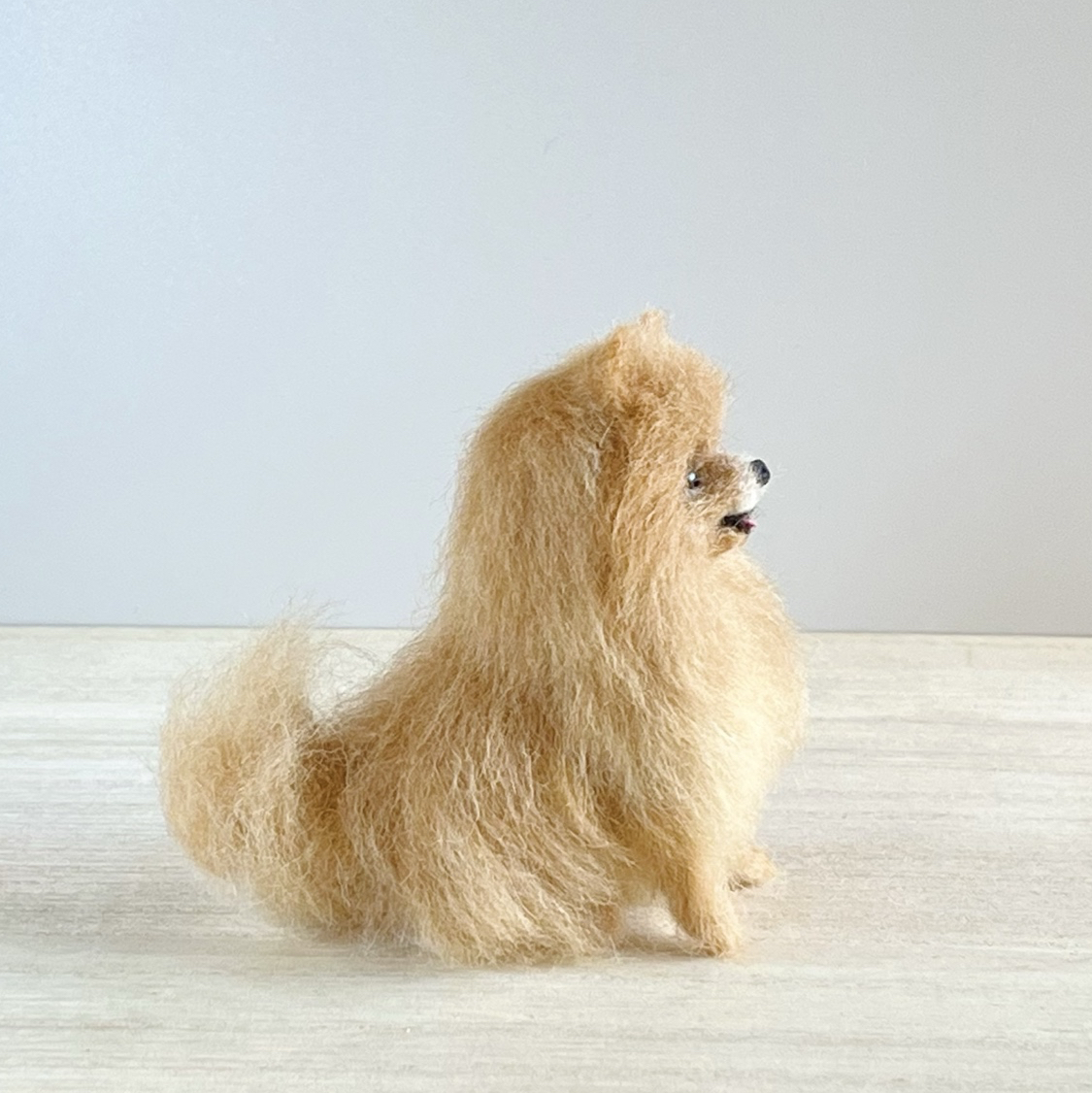 ポメラニアンオレンジちゃん 選べるガラスケース2タイプ 犬フラワー