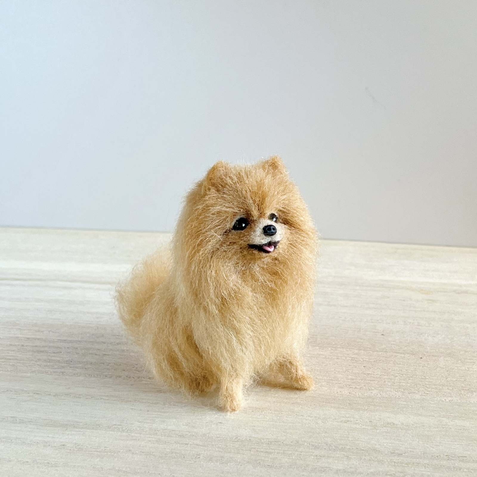 ポメラニアンオレンジちゃん 選べるガラスケース2タイプ 犬フラワー