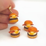 <単品>月見エッグバーガー(ミニチュアフード)
