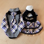 honoka様オーダー品💜ハロウィンNight⭐️ベロアチェックペア