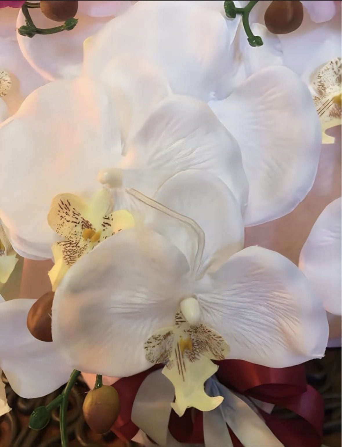 光触媒 人工観葉植物 ウォールグリーン フェイクグリーン 2色胡蝶蘭