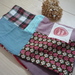 ハンドメイド*ストール＆タオル*カラフルパッチワーク
