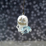 おばけのピアス / Gem & Ghost Charm 2026ハロウィン アクアマリン