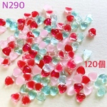 ネイルパーツ ミニミニハート 赤 ピンク 水色 レッド ブルー ぷっくり うるうる ちゅるん y2k ワンホン 量産型 韓国