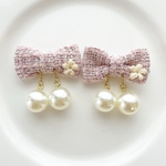 【季節限定🍒】ゆらゆらさくらんぼヘアゴム♡Tweed&Pearls             ヘアゴム 𖧷 おそろい 𖧷 姉妹おそろい𖧷 プチギフト𖧷さくらんぼ