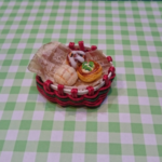 ミニチュア『パンセット』かご付き(クリスマス)