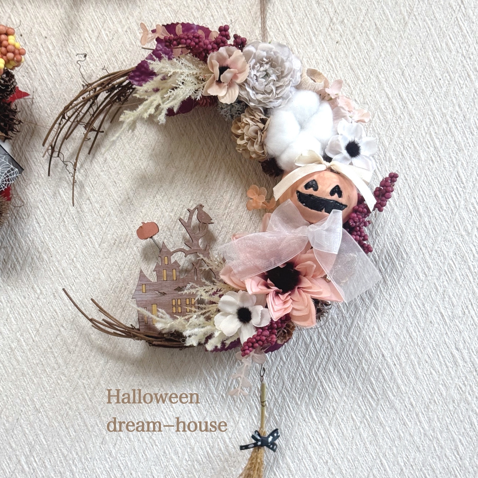 くすみカラー ANTIQUEリース 玄関リース - DREAM-HOUSE'S GALLERY