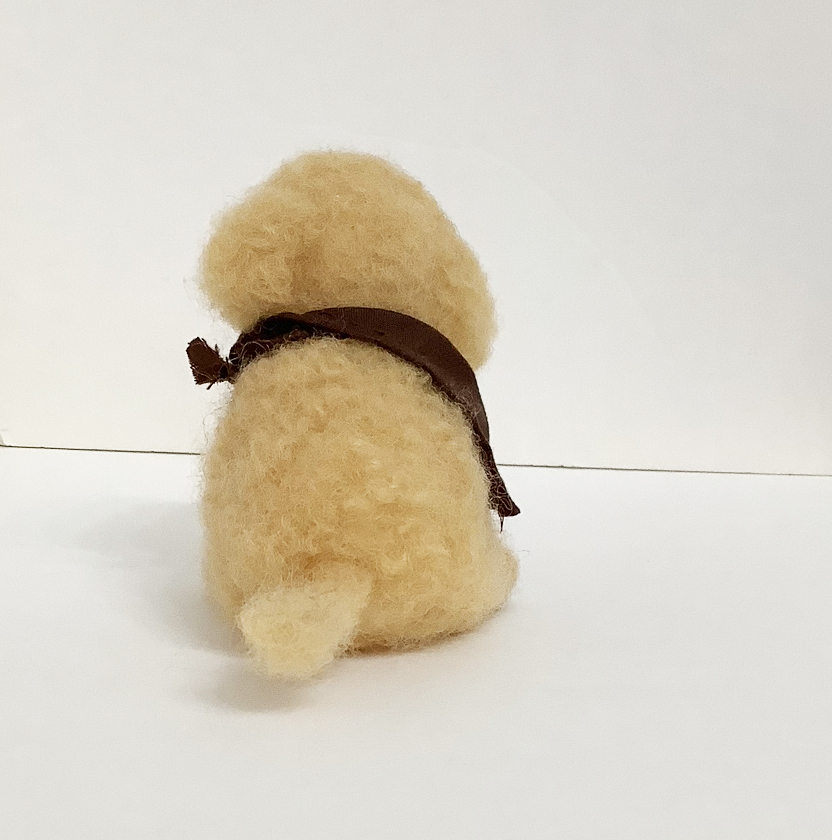 ふわふわの手乗りサイズトイプードル＊羊毛フェルト＊犬*トイプードル