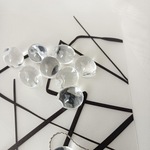 【再入荷】【30個】【15mm】 大ぶり　ぷっくり ドロップ　クリスタルクリア　アクリルビーズ トップホール　アクセサリーパーツ 　ハンドメイド　DIY AB012-4