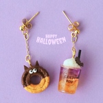 【9/26(土)21時販売開始】ハロウィンドリンク＆オールドファッションのピアス/イヤリング/チャーム＊ミニチュア