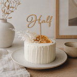 ⁂ハーフバースデーに⁂ 木製ケーキトッパー ｜Half