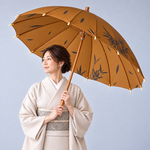 和傘 長柄 16本骨 日傘 雨傘 晴雨兼用 UVカット 紫外線対策 ボタン手動開閉式 E3/ブラウン