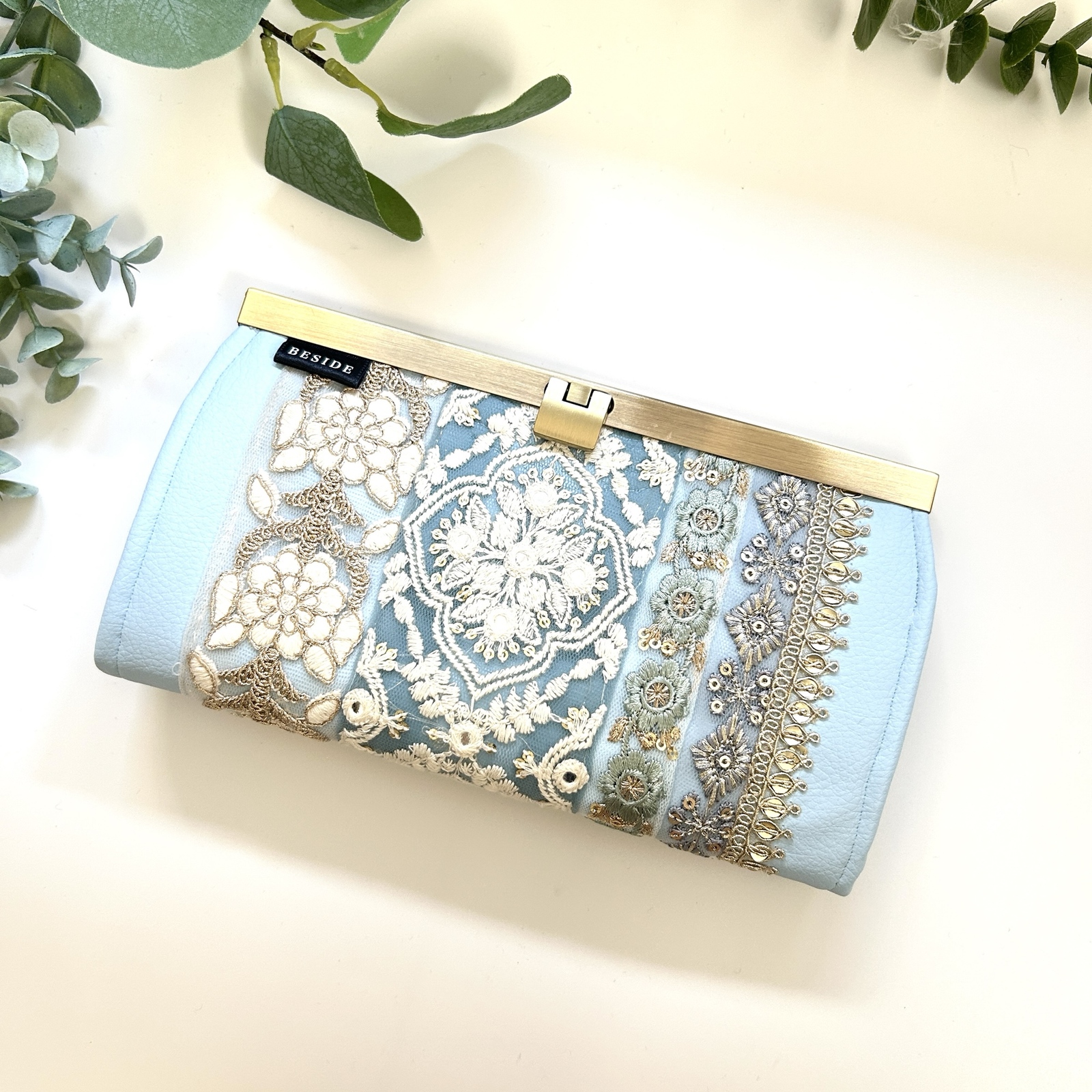 インド刺繍リボン 長財布 Sサイズ - BESIDE | minne byGMOペパボ 国内