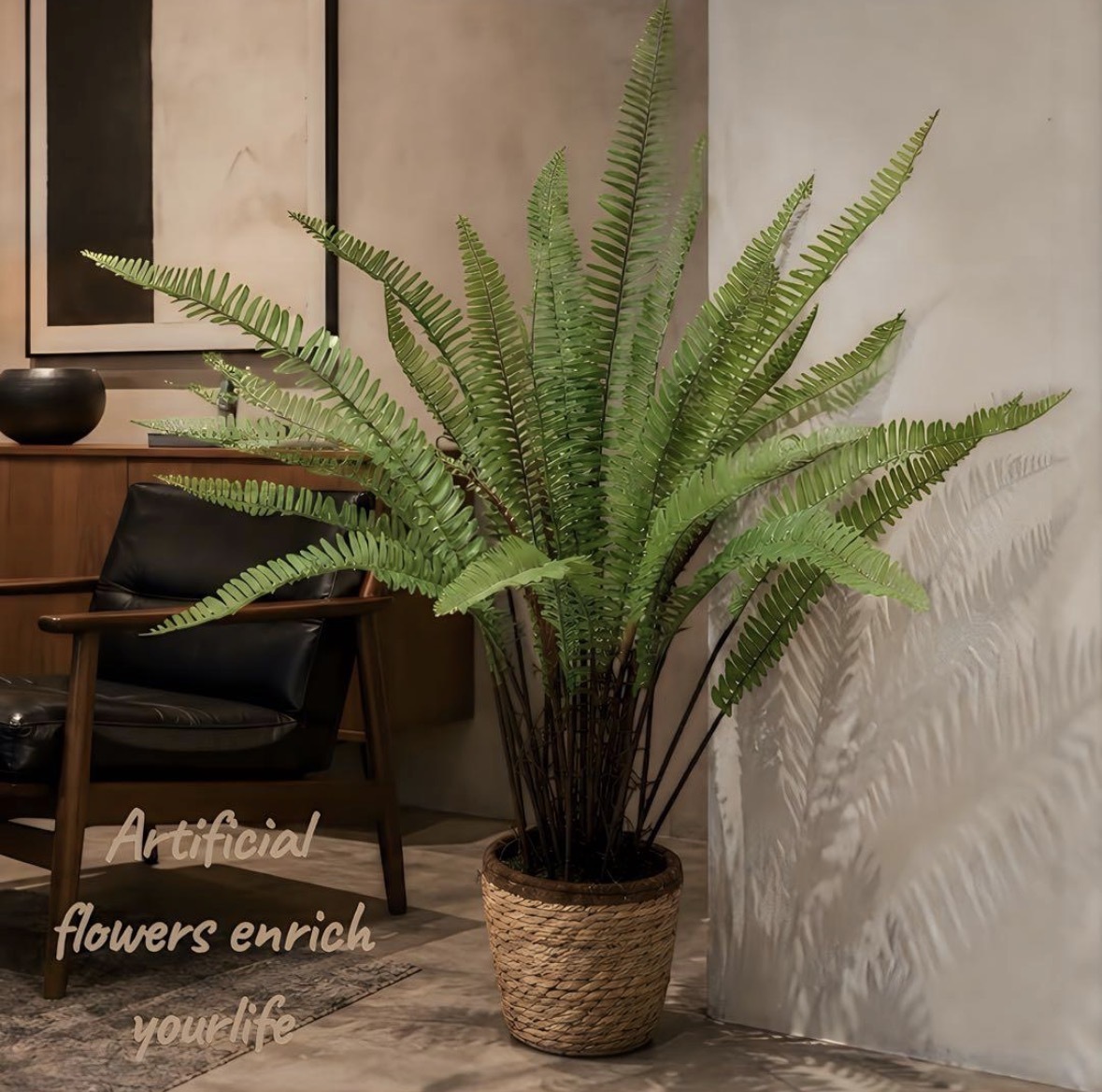 光触媒 人工観葉植物 ウォールグリーン フェイクグリーン シダーポット