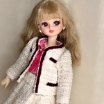 リカちゃん服(ツイードのセットアップ)