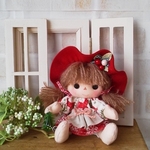 カントリードール　おすわりノエルちゃん（赤）