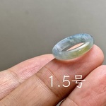 L19-62 ピンキーリング 氷糯種 黄翡翠 1.5号 グアテマラ産 A貨 本翡翠 くりぬき リング