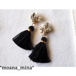 スワロフスキービジュー✖️タッセルピアス/イヤリング