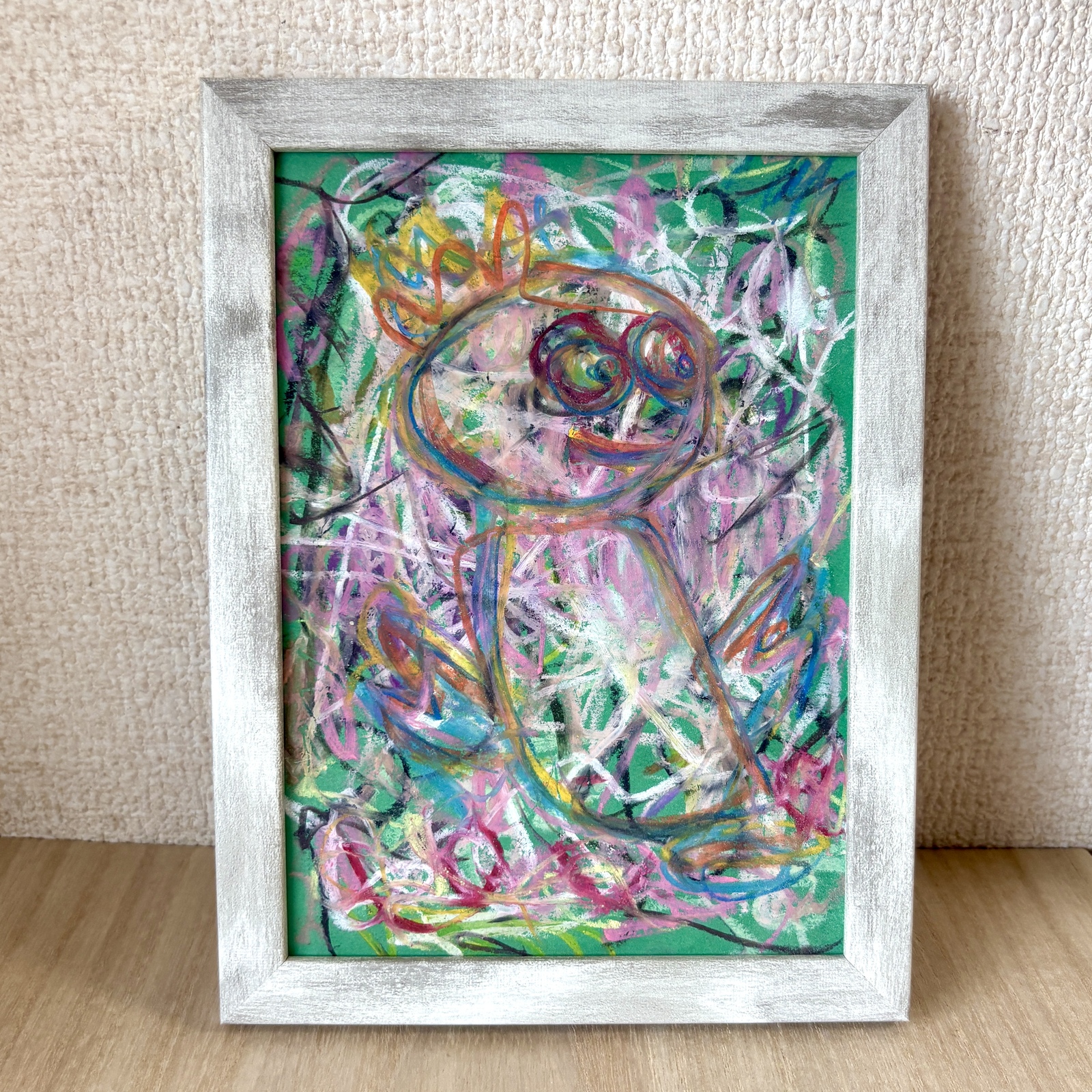 を、通り越す【原画】イラスト 抽象画 絵画 アート 線画 ドローイング