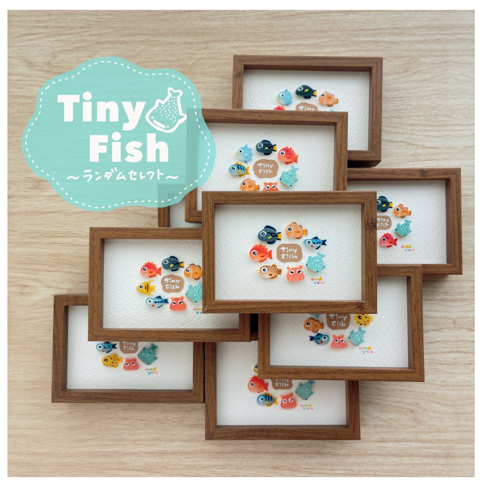 ランダムセレクト】TinyFish°・🐠シーグラスアート - SeaglassArt