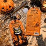 ハロウィンのチョコレートポップバッグチャーム(黒猫B）