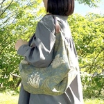 【受注製作】大人気★トライアングルバック  ウィリアム・モリス（アネモネ）★キャンパス地