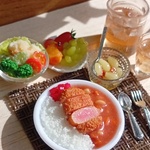 ミニチュアフード　カツカレーセット　