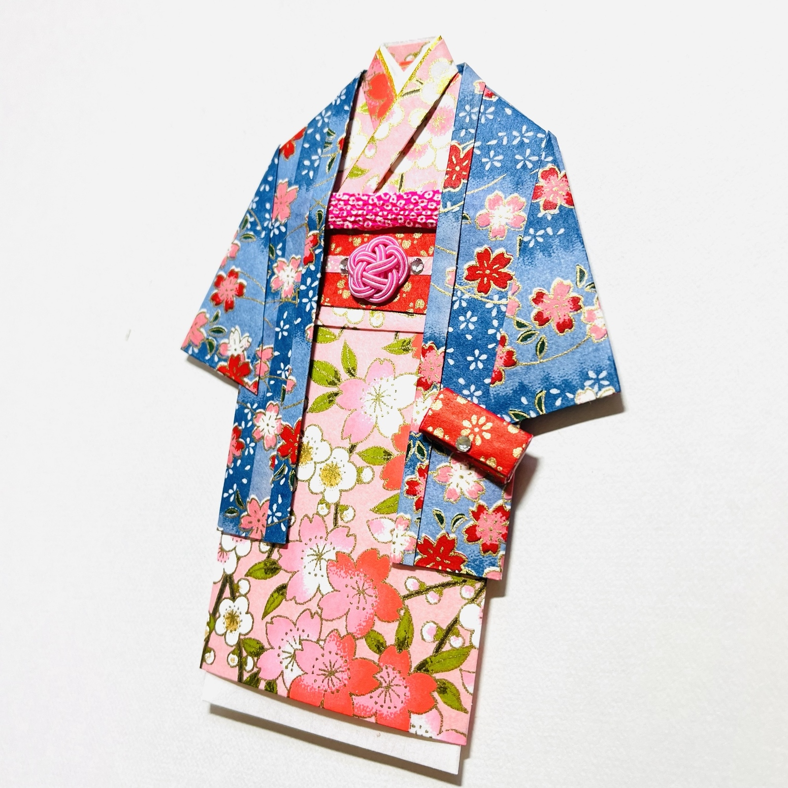 着物のポチ袋2979 QUOカードサイズ 桜 - 着物のポチ袋屋 キャンドル