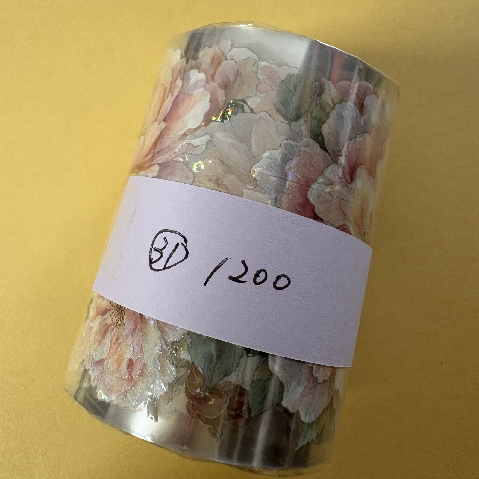 ☆訳ありB品☆20番☆QYマステ8月新作Sunflower Haven 6cm×5M 貝殻光