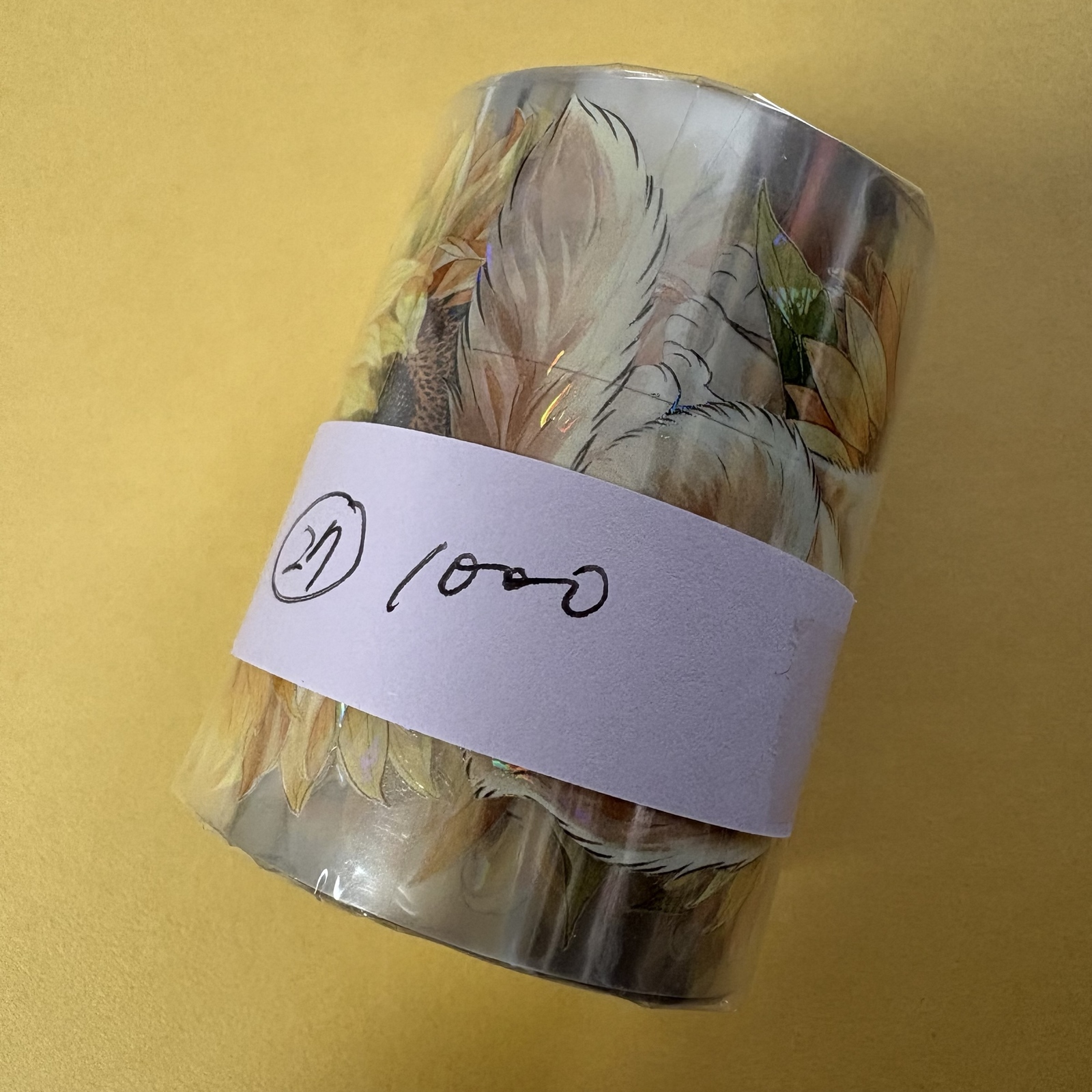 ☆訳ありB品☆27番☆QYマステ8月新作Sunflower Haven 6cm×5M 貝殻光